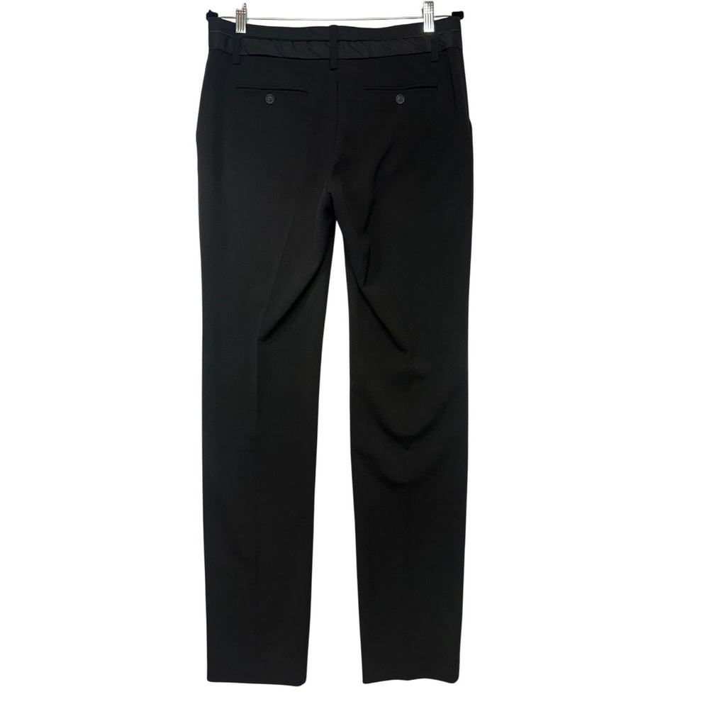 D&G Dolce & Gabbana‎ Womens Black Straight Leg Dress Pants Satin Trim Sz 44 (10) - Picture 6 of 14